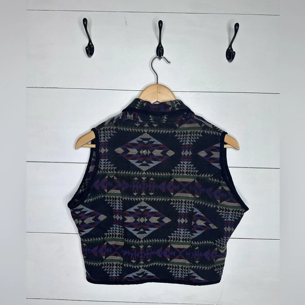 Geometric Patterned Vest - Multicolor - Picture 7 of 8